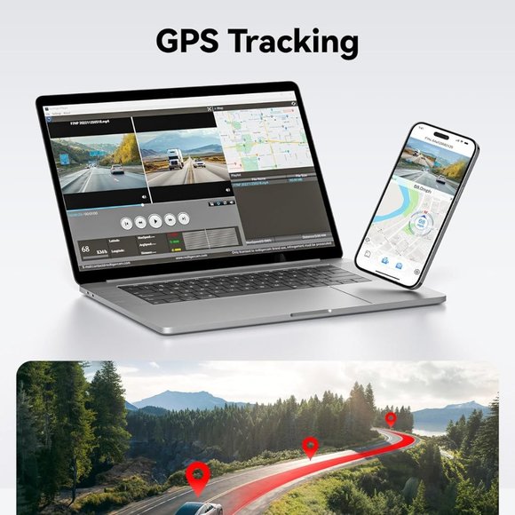 REDTIGER Dash Cam Front Rear, 4K/2.5K Full HD Dash Camera for Cars - Picture 2 of 9